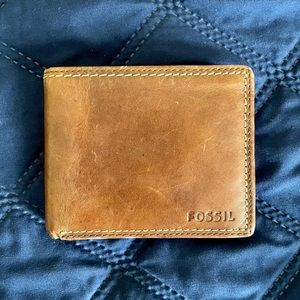 Fossil Laredo Traveler Brown Wallet